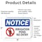 Signmission Irrigation Pond No Entry Sign, Vinyl Decal, 5in W x 3.5in L, 2PK OS-2PACK-NS-D-35-L-13726 - alternate 3